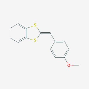 molecular formula C15H12OS2 B186302 1,3-Benzodithiole, 2-[(4-methoxyphenyl)methylene]- CAS No. 62217-22-5