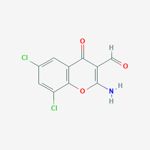 molecular formula C10H5Cl2NO3 B186318 2-Amino-6,8-dichloro-4-oxochromene-3-carbaldehyde CAS No. 288399-45-1