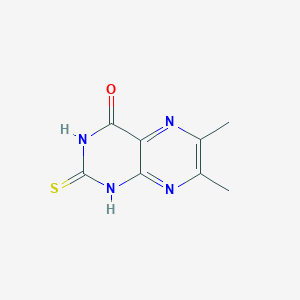 molecular formula C8H8N4OS B186319 2,3-Dihydro-6,7-dimethyl-2-thioxo-1H-pteridin-4-one CAS No. 54030-51-2