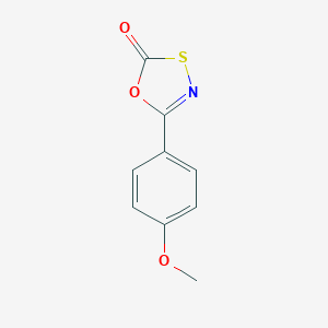 molecular formula C9H7NO3S B186341 5-(4-Methoxyphenyl)-1,3,4-oxathiazol-2-one CAS No. 52533-09-2