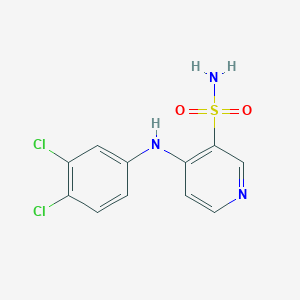 molecular formula C11H9Cl2N3O2S B186347 3-Pyridinesulfonamide, 4-((3,4-dichlorophenyl)amino)- CAS No. 52158-14-2