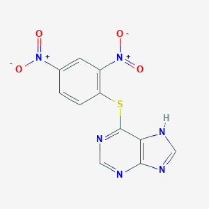 molecular formula C11H6N6O4S B186351 Purine, 6-((2,4-dinitrophenyl)thio)- CAS No. 64567-56-2
