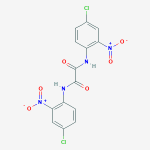 molecular formula C14H8Cl2N4O6 B186353 N,N'-bis(4-chloro-2-nitrophenyl)oxamide CAS No. 52427-00-6