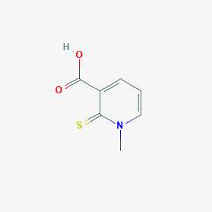 molecular formula C7H7NO2S B186357 3-Pyridinecarboxylic acid, 1,2-dihydro-1-methyl-2-thioxo- CAS No. 74450-98-9
