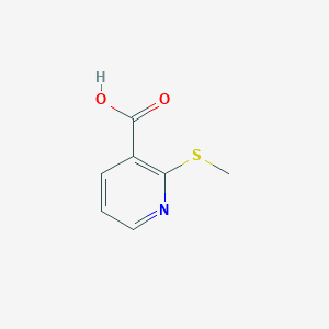 molecular formula C7H7NO2S B186358 2-(Methylthio)nicotinic acid CAS No. 74470-23-8