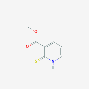 molecular formula C7H7NO2S B186359 2-Mercapto-nicotinic acid methyl ester CAS No. 74470-32-9