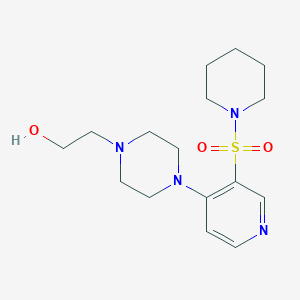 molecular formula C16H26N4O3S B186368 2-[4-(3-Piperidin-1-ylsulfonylpyridin-4-yl)piperazin-1-yl]ethanol CAS No. 57725-35-6