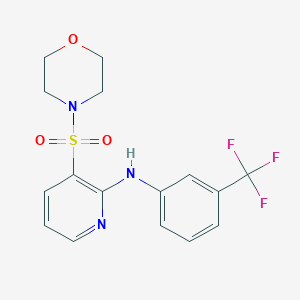 molecular formula C16H16F3N3O3S B186369 3-morpholin-4-ylsulfonyl-N-[3-(trifluoromethyl)phenyl]pyridin-2-amine CAS No. 38025-96-6