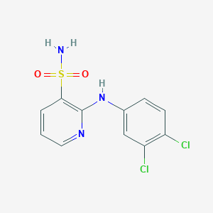 2-(3,4-Dichloroanilino)-3-pyridinesulfonamide