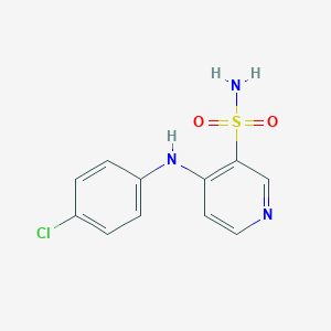 molecular formula C11H10ClN3O2S B186373 4-(4-Chloroanilino)-3-pyridinesulfonamide CAS No. 56175-92-9