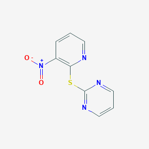 molecular formula C9H6N4O2S B186387 2-(3-Nitro-2-pyridylthio)pyridine CAS No. 62782-69-8