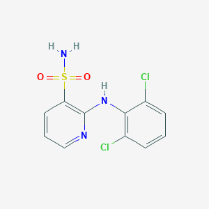 molecular formula C11H9Cl2N3O2S B186397 2-(2,6-二氯苯胺基)-3-吡啶磺酰胺 CAS No. 55841-77-5