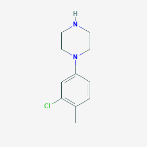 molecular formula C11H15ClN2 B186398 1-(3-Chloro-4-methylphenyl)piperazine CAS No. 3606-03-9