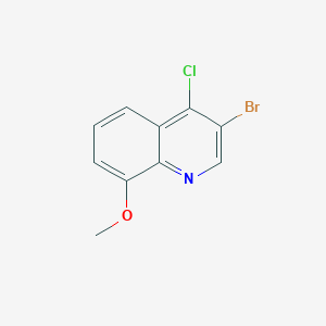 molecular formula C10H7BrClNO B186402 3-溴-4-氯-8-甲氧基喹啉 CAS No. 142781-92-8