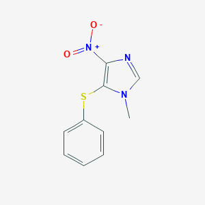 B186403 1-Methyl-4-nitro-5-phenylsulfanylimidazole CAS No. 80812-44-8