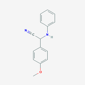 B186405 (4-Methoxy-phenyl)-phenylamino-acetonitrile CAS No. 15190-69-9