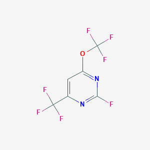 molecular formula C6HF7N2O B186417 2-Fluoro-4-trifluoromethoxy-6-trifluoromethyl-pyrimidine CAS No. 137161-19-4