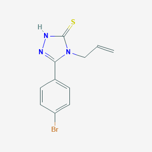 molecular formula C11H10BrN3S B186420 4-allyl-5-(4-bromophenyl)-4H-1,2,4-triazole-3-thiol CAS No. 91813-57-9