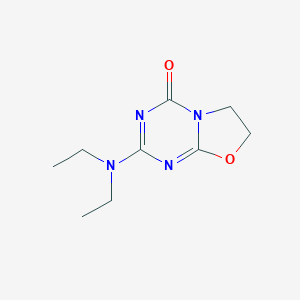 2-(Diethylamino)-6,7-dihydro-4H-[1,3]oxazolo[3,2-a][1,3,5]triazin-4-one