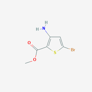molecular formula C6H6BrNO2S B186424 Methyl 3-amino-5-bromothiophene-2-carboxylate CAS No. 107818-55-3