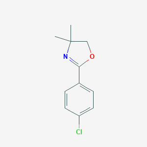 molecular formula C11H12ClNO B186437 2-(4-Chlorophenyl)-4,4-dimethyl-4,5-dihydro-1,3-oxazole CAS No. 33554-30-2