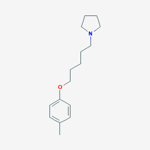 B186441 1-[5-(4-Methylphenoxy)pentyl]pyrrolidine CAS No. 5321-15-3