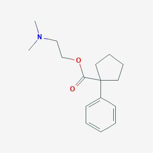 molecular formula C16H23NO2 B186450 Cyclopentanecarboxylic acid, 1-phenyl-, 2-(dimethylamino)ethyl ester CAS No. 4339-96-2