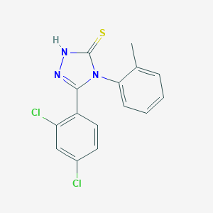 molecular formula C15H11Cl2N3S B186451 5-(2,4-dichlorophenyl)-4-(2-methylphenyl)-4H-1,2,4-triazole-3-thiol CAS No. 93677-85-1