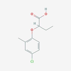 molecular formula C11H13ClO3 B186470 2-(4-氯-2-甲基苯氧基)丁酸 CAS No. 25204-89-1