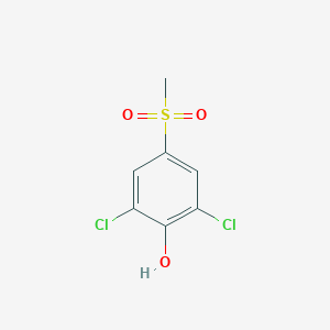 molecular formula C7H6Cl2O3S B186473 2,6-Dichloro-4-(methylsulfonyl)phenol CAS No. 20951-05-7