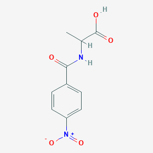 molecular formula C10H10N2O5 B186485 2-[(4-Nitrobenzoyl)amino]propanoic acid CAS No. 5330-84-7