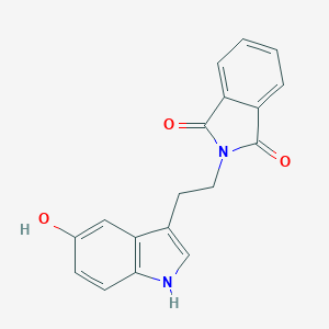 molecular formula C18H14N2O3 B186492 2-[2-(5-hydroxy-1H-indol-3-yl)ethyl]-1H-isoindole-1,3(2H)-dione CAS No. 53157-46-3