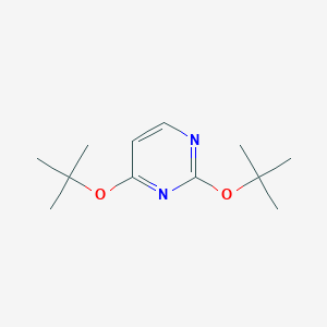 molecular formula C12H20N2O2 B186493 2,4-Bis[(2-methylpropan-2-yl)oxy]pyrimidine CAS No. 7306-78-7