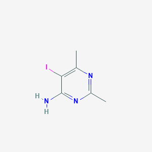 molecular formula C6H8IN3 B186494 5-Iodo-2,6-dimethylpyrimidin-4-amine CAS No. 2033-48-9