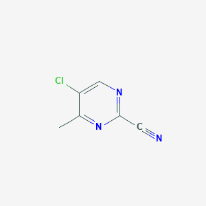 molecular formula C6H4ClN3 B186495 5-Chloro-4-methylpyrimidine-2-carbonitrile CAS No. 114969-79-8