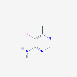B186500 5-Iodo-6-methylpyrimidin-4-amine CAS No. 83410-18-8