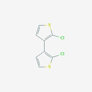 molecular formula C8H4Cl2S2 B186512 2-Chloro-3-(2-chlorothiophen-3-yl)thiophene CAS No. 66832-30-2