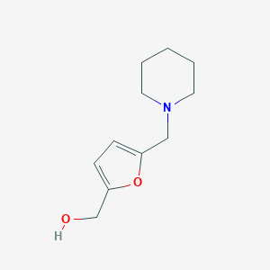 molecular formula C11H17NO2 B186527 2-Furanmethanol, 5-(1-piperidinylmethyl)- CAS No. 15433-78-0