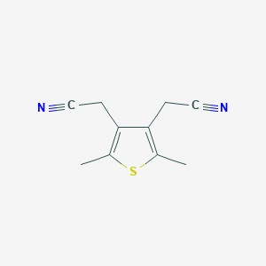molecular formula C10H10N2S B186532 3,4-Thiophenediacetonitrile, 2,5-dimethyl- CAS No. 35147-97-8