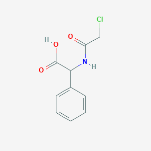 molecular formula C10H10ClNO3 B186533 [(Chloroacetyl)amino](phenyl)acetic acid CAS No. 68802-14-2