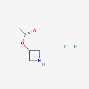 molecular formula C5H10ClNO2 B186538 3-Azetidinyl acetate hydrochloride CAS No. 118972-95-5