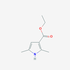molecular formula C9H13NO2 B186541 ethyl 2,5-dimethyl-1H-pyrrole-3-carboxylate CAS No. 2199-52-2