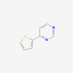 molecular formula C8H6N2S B186562 4-(2-Thienyl)pyrimidine CAS No. 19084-26-5