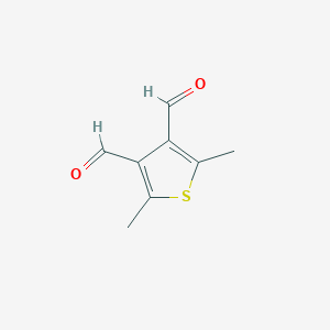 molecular formula C8H8O2S B186565 2,5-Dimethylthiophene-3,4-dicarbaldehyde CAS No. 5368-72-9