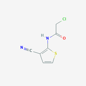molecular formula C7H5ClN2OS B186574 2-chloro-N-(3-cyanothiophen-2-yl)acetamide CAS No. 55654-19-8