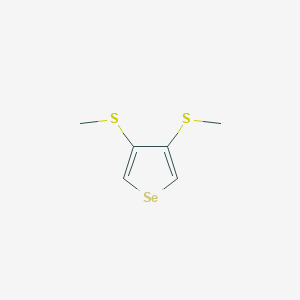 molecular formula C6H8S2Se B186577 3,4-Bis(methylsulfanyl)selenophene CAS No. 88589-46-2