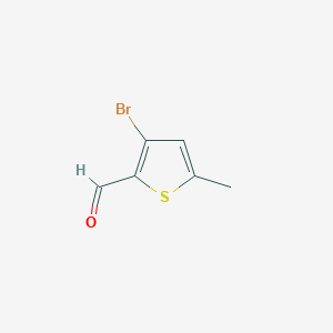 molecular formula C6H5BrOS B186591 3-Bromo-5-methylthiophene-2-carbaldehyde CAS No. 36155-82-5