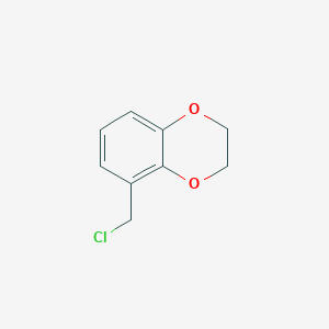 molecular formula C9H9ClO2 B186621 5-(Chloromethyl)-2,3-dihydro-1,4-benzodioxine CAS No. 116939-11-8