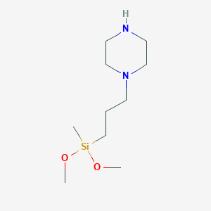 molecular formula C10H24N2O2Si B186623 3-Piperazinopropylmethyldimethoxysilane CAS No. 128996-12-3