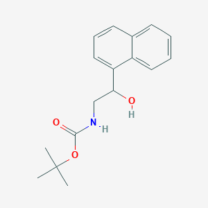 molecular formula C17H21NO3 B186628 1,1-Dimethylethyl [2-hydroxy-2-(1-naphthalenyl)ethyl]carbamate CAS No. 102090-24-4